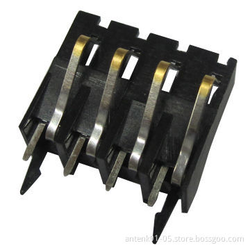 4.5mm battery connector 4p, vertical type, selective gold plated